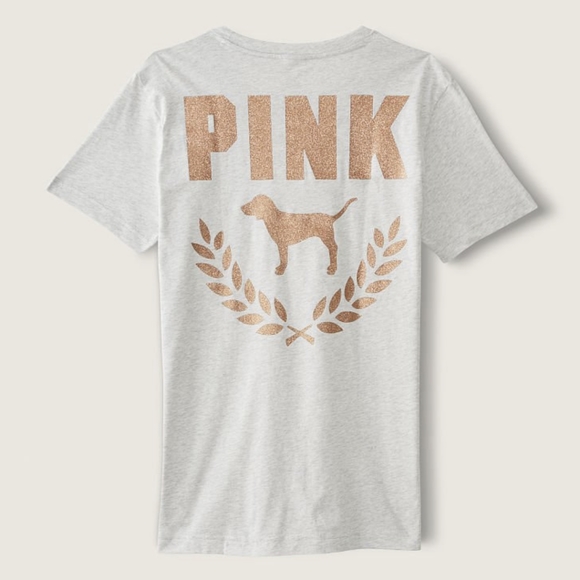 π₯VS Pink shine campus tee sz L NWT - Picture 3 of 10